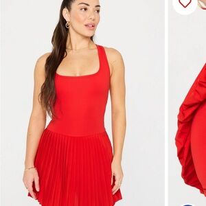 Fabletics Hot Shot Pleated Mini Dress